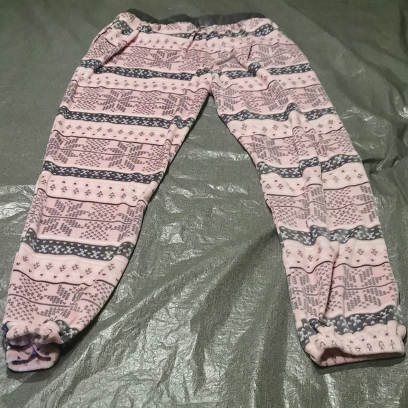 Kensie Medium PJ Set Long sleeved top pant bottoms Pink Grey Gray Pajama Pajamas - Picture 15 of 16